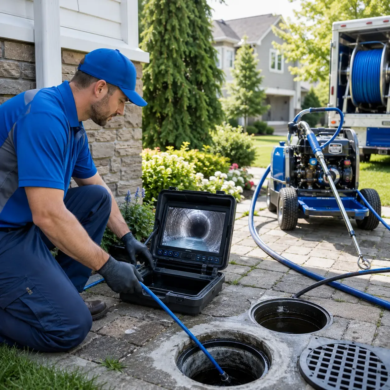 Outdoor drain cleaning professionals serving Cranbury, NJ