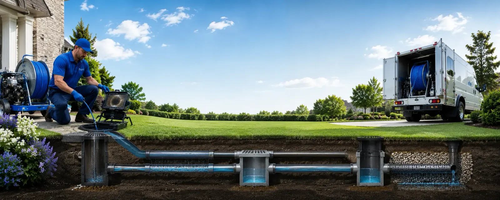 Outdoor drain cleaning information for Cranbury, NJ